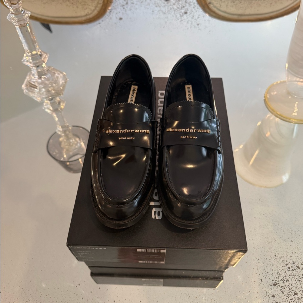 Alexander Wang Carter Black Womens Loafers Size 7